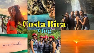 COSTA RICA GIRLS TRIP VLOG Views Restaurants Water Tubing Hiking Waterfall Tattoos [upl. by Nalym]