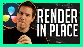 RENDER IN PLACE  DaVinci Resolve 17 New Feature [upl. by Lynnet320]