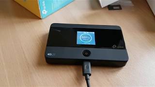 TPLink M7350 v4 Mobile personal wifi  unbox and review [upl. by Hgieliak73]