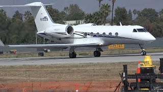 Dominican Gulfstream G400 HI1025 takeoff from Van Nuys Airport VNY [upl. by Woods66]