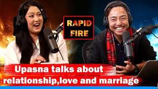 Upasna Singh Thakuri talks about relationshiplove and marriage Rapid Fire 🔥 [upl. by Villada786]