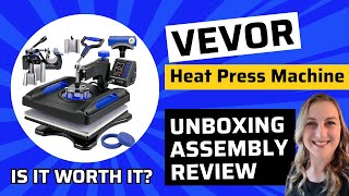 Mastering the VEVOR Heat Press 15x15 8 in 1 Unboxing Setup and Review [upl. by Tigirb]