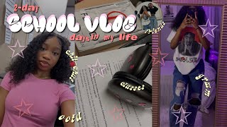 SCHOOL VLOG ☆ 2 high school days in my life classes grwm ootd friends…ect [upl. by Amaty261]