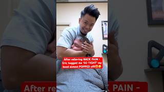 ‘BIG MAN’ Gets HUGE Back Pain Relief😱 neckpain Chiropractic Trending Short [upl. by Raskin]