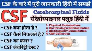 Cerebrospinal Fluid  CSF  Collection of CSF  CSF Examination  What is CSF and its function [upl. by Adlog]