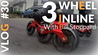 3 Wheel Inline Skating Bill Stoppard [upl. by Rahcir]