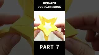 Origami Dodecahedron Tutorial 🌟 How to Fold a Stunning 12Sided Paper Polyhedron Part 7 [upl. by Veron]