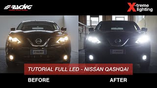 ENG Nissan Qashqai 2016 Full Led Conversion  Simoni Racing [upl. by Kcirtapnaes]