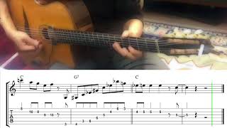 Gypsy Jazz Guitar  Jattendrai Head Transcription ギター [upl. by Stets155]