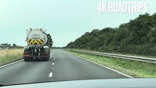 4k UK Drive  Lincolnshire to Leeds Yorkshire travel [upl. by Ekram]