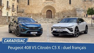 Comparatif  Peugeot 408 VS Citroën C5 X  les berlines françaises se révolutionnent [upl. by Sontag]