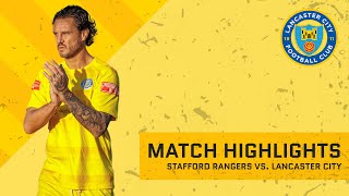 Match Highlights  Stafford Rangers vs Lancaster City [upl. by Quintin]