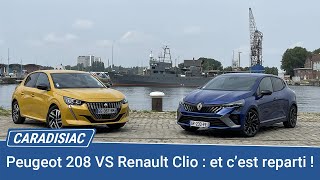 Comparatif  Renault Clio restylée VS Peugeot 208  reprises des hostilités [upl. by Ttelrats233]