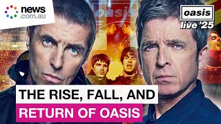 Oasis How Noel amp Liam Gallagher built broke and brought back a rock legacy [upl. by Adnawyek]