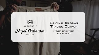 【Nigel Cabourn  ナイジェルケーボン】Original Madrasコラボ短パン！！ [upl. by Herriott]