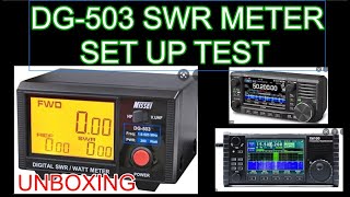 DG503 Digital SWRPOWER Meter  Set up Unbox Test with Xiegu X6100 and Icom IC705 [upl. by Jordison]