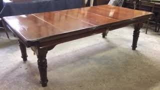 Riley antique snooker dining table 7ft mahogany Browns Antiques Billiards and Interiors [upl. by Gussie]