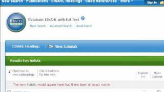 Using CINAHL headings [upl. by Dulcia]