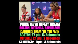 RBS 70 Aliyah Boston Kelsey Mitchell lead Indiana Fever win over Atlanta Dream… [upl. by Awjan]