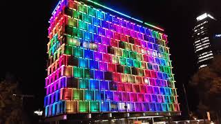 LIGHT SHOW Council House Perth Australia [upl. by Trinl]