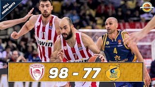 Olympiacos Piraeus  Herbalife Gran Canaria 9877 ● Full Highlights ● Round 14 [upl. by Ardnalak504]