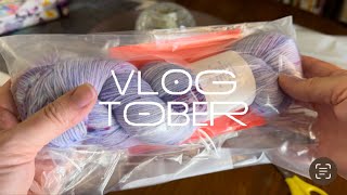 Vlogtober 2024 Day 3 I won yarn from The Crazy Sock Lady  Knitting Vlog Plants Pets amp Pottery [upl. by Bray619]