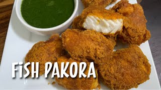 FISH PAKORA  FISH BAJJI  INSTANT GREEN CHUTNEY  STARTERS  NON VEG SNACKS RECIPES [upl. by Warrenne]