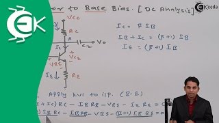 Collector to Base Bias Circuit in DC Analysis  Bipolar Junction Transistor  Analog Electronics [upl. by Goldin]