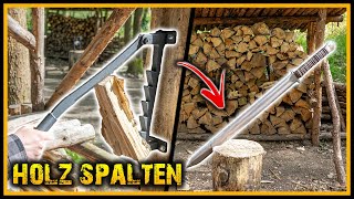 5 Arten Holz zu Spalten  Von Spanmesser bis Viking Woodsplitter  Top oder Flop Bushcraft Outdoor [upl. by Uird]