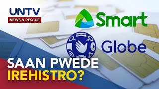 Smart at Globe magbubukas ng SIM registration portals para sa subscribers sa Dec 27 [upl. by Ecnedac836]