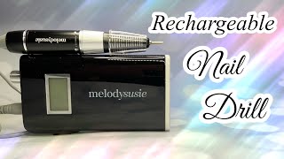 MelodySusie Scamander Rechargeable Nail Drill Review [upl. by Dadirac]