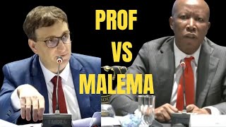 EFF Leader Julius Malema Grills a white Professor during an Interview [upl. by Swamy923]