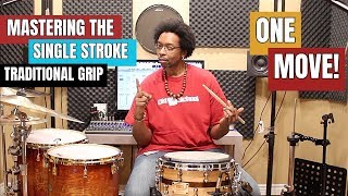 Mastering The Single Stroke with Traditional Grip [upl. by Sandye]