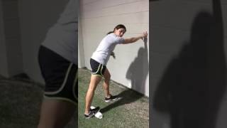 Standing Ankle Dorsiflexion Stretch with Breathing [upl. by Isayg]