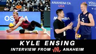 Why I Added 20 lbs Of MUSCLE  Kyle Ensing Interview VNL 2023 Anaheim [upl. by Hunley17]