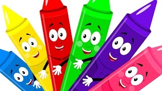 Crayons Colors Song  Learn Colors  Nursery Rhymes  Kids Rhymes  Baby Video  Colors [upl. by Akienom]