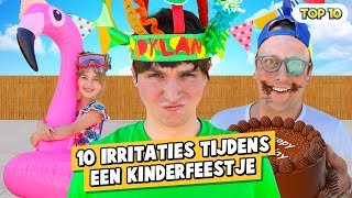 10 IRRITATIES TIJDENS EEN KINDERFEESTJE [upl. by Cranford984]