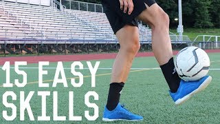 15 Easy JugglingFreestyle Skills  Learn These Simple Football Freestyle Tricks [upl. by Gaspard]