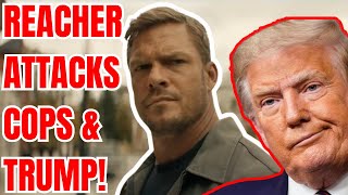 Proud Americans CRUSH Reacher Actor Alan Ritchson after he GOES NUTS on TRUMP amp the POLICE [upl. by Assilev950]