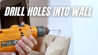 How to Drill Hole in Walls for Mounting [upl. by Attehcnoc23]