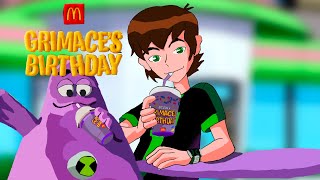 Ben 10 tries the Grimace Shake shorts grimace grimaceshake [upl. by Ewen]