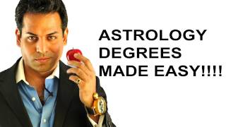 Astrology lesson 2 Astrology degree of planets and signs made easy What are degrees in astrology [upl. by Eneirda]