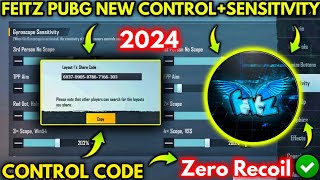 2023 Feitz Pubg New 32 Sensitivity Settings Feitz Pubg Control Code  PUBG [upl. by Burner]