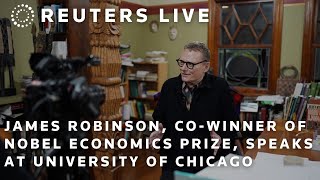 LIVE James Robinson cowinner of Nobel economics prize speaks at University of Chicago [upl. by Verne]