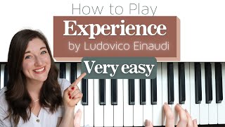 SIMPLIFIED amp Easy Piano Tutorial for quotExperiencequot by Ludovico Einaudi [upl. by Boulanger187]