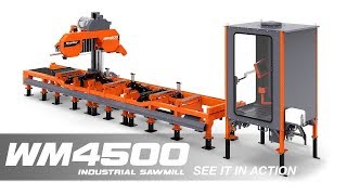 WM4500 Industrial Sawmill in Action  WoodMizer [upl. by Ekoorb]