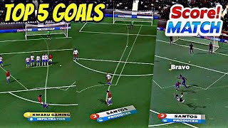 Top 5 insane score match goals🥅⚽️ [upl. by Morganne]