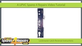 Lockmaster Door Lock Case Latch Reversal [upl. by Hayidah]