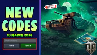 New World Of Tanks Blitz Codes 18 March 2024  WOT Blitz Codes [upl. by Eslehc]