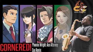 Pursuit  Cornered  Phoenix Wright Ace Attorney  Sax Dragon Remix [upl. by Biegel]